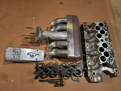 1986-1993 Ford Mustang 5.0L Polished Tubular Cobra Intake Manifold GT40 302 GTLX - Image 2