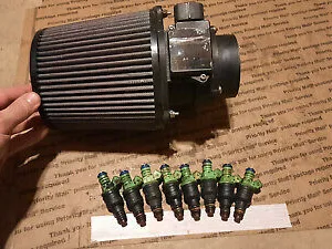 1989-93 Ford Mustang 5.0L Pro M 80mm Mass Air Meter & 42lb Injectors Cobra GT40