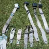 1990-1993 Ford Mustang GRAY OEM Seat belts GT LX Hatchback Front & Rear