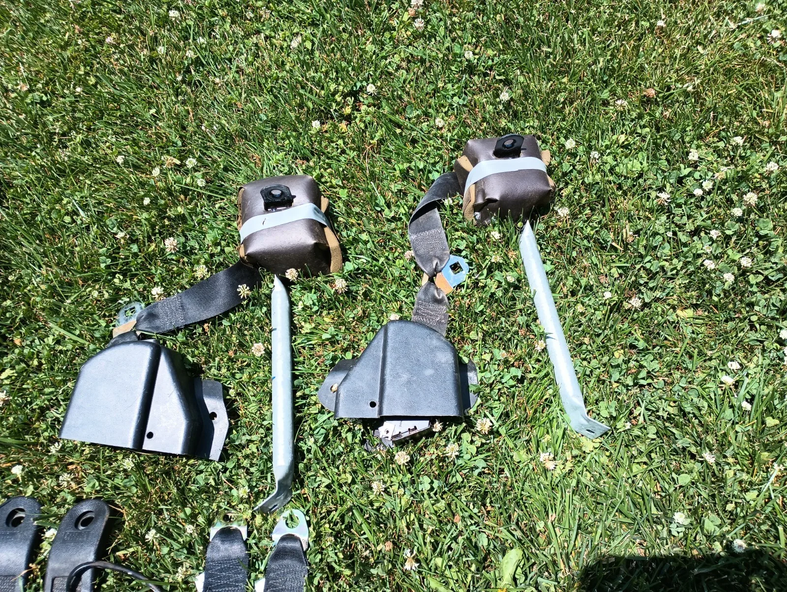 1990-1993 Ford Mustang BLACK OEM Seat belts CONVERTIBLE only Front & Rear GT LX - Image 2