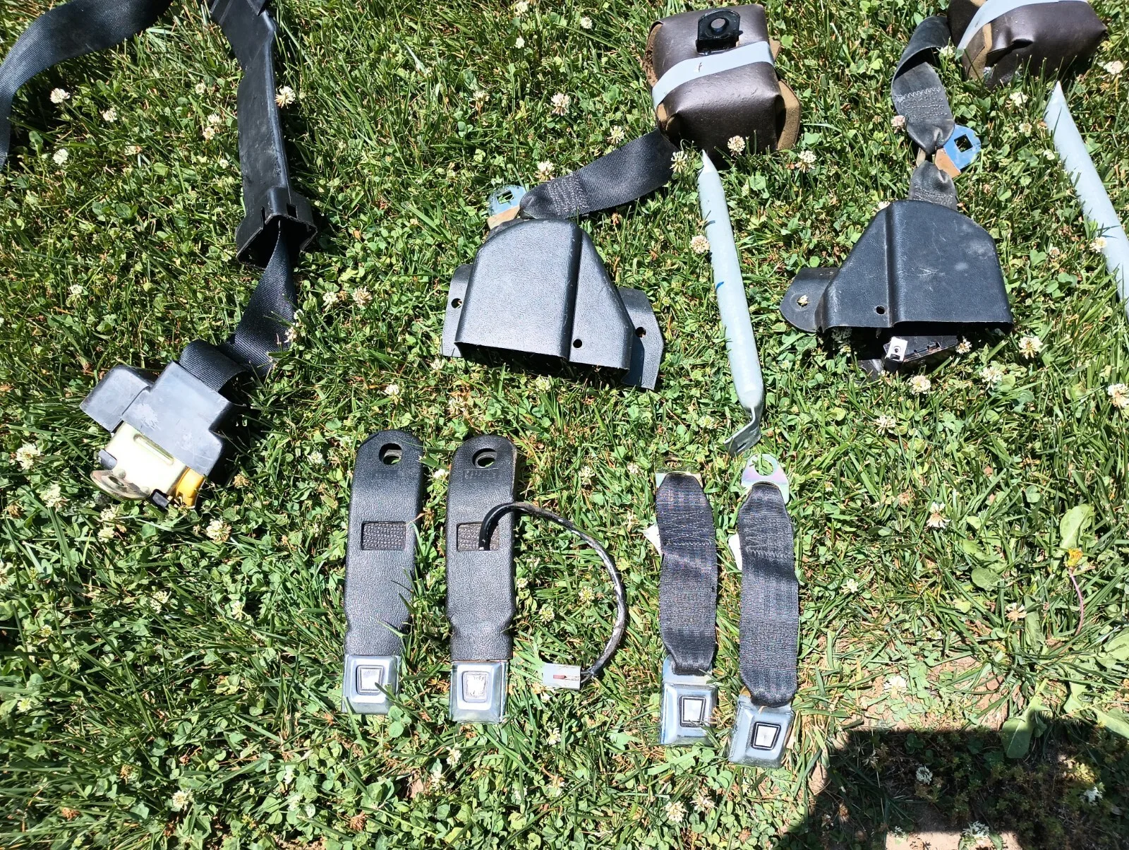 1990-1993 Ford Mustang BLACK OEM Seat belts CONVERTIBLE only Front & Rear GT LX - Image 3