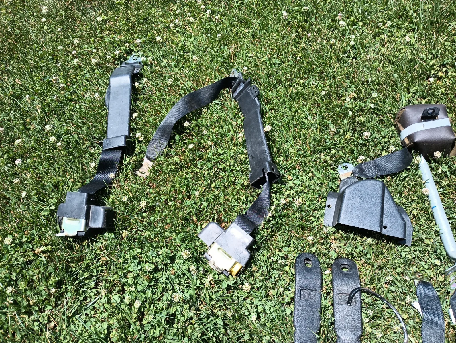 1990-1993 Ford Mustang BLACK OEM Seat belts CONVERTIBLE only Front & Rear GT LX - Image 4