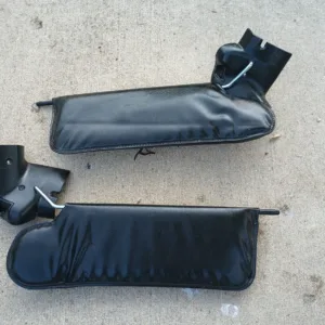 1990-1993 Ford Mustang 5.0L OEM Black Convertible Sun Visors 5.0L Cobra SVT SVO