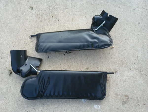 1990-1993 Ford Mustang 5.0L OEM Black Convertible Sun Visors 5.0L Cobra SVT SVO