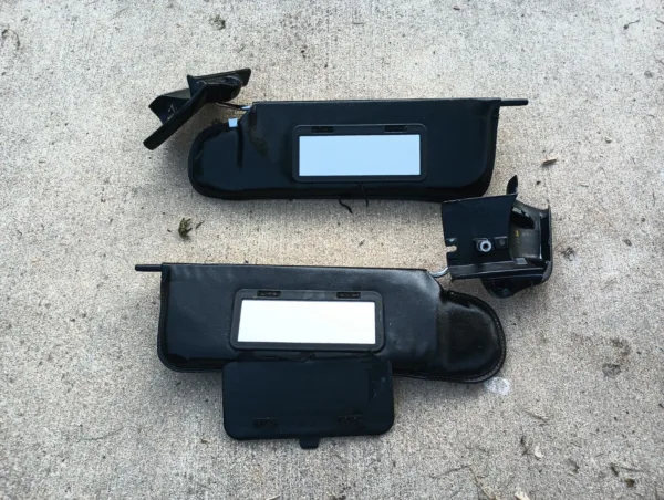 1990-1993 Ford Mustang 5.0L OEM Black Convertible Sun Visors 5.0L Cobra SVT SVO