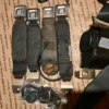1990-1993 Ford Mustang BLACK OEM Seat belts LX Coupe Notchback Front & Rear