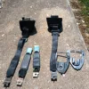1990-1993 Ford Mustang BLACK OEM Seat belts LX Coupe Notchback Upper Rear ONLY