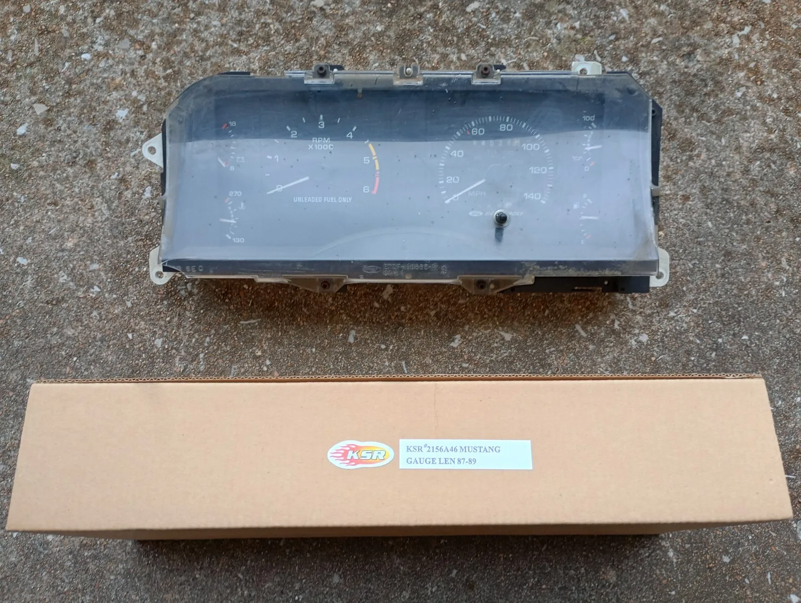 1987-89 MUSTANG LX GT 140 MPH SSP Cobra SPEEDOMETER GAUGE INSTRUMENT CLUSTER GT