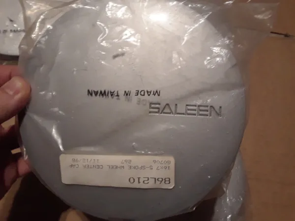 1987-1993 Ford Mustang 5.0L Saleen Center Caps OEM  GT40 Cobra SVT 16″ Pony