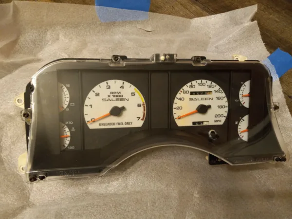 1990-93 MUSTANG LX GT 200 MPH Saleen Cobra SPEEDOMETER GAUGE INSTRUMENT CLUSTER