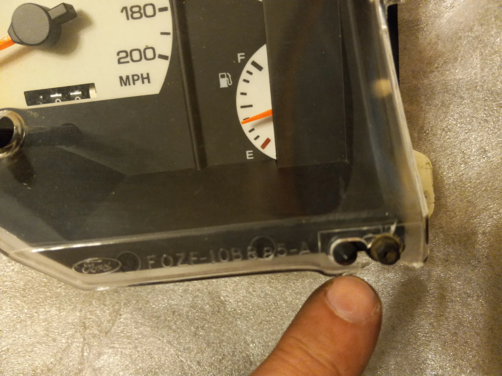 1990-93 MUSTANG LX GT 200 MPH Saleen Cobra SPEEDOMETER GAUGE INSTRUMENT CLUSTER - Image 3