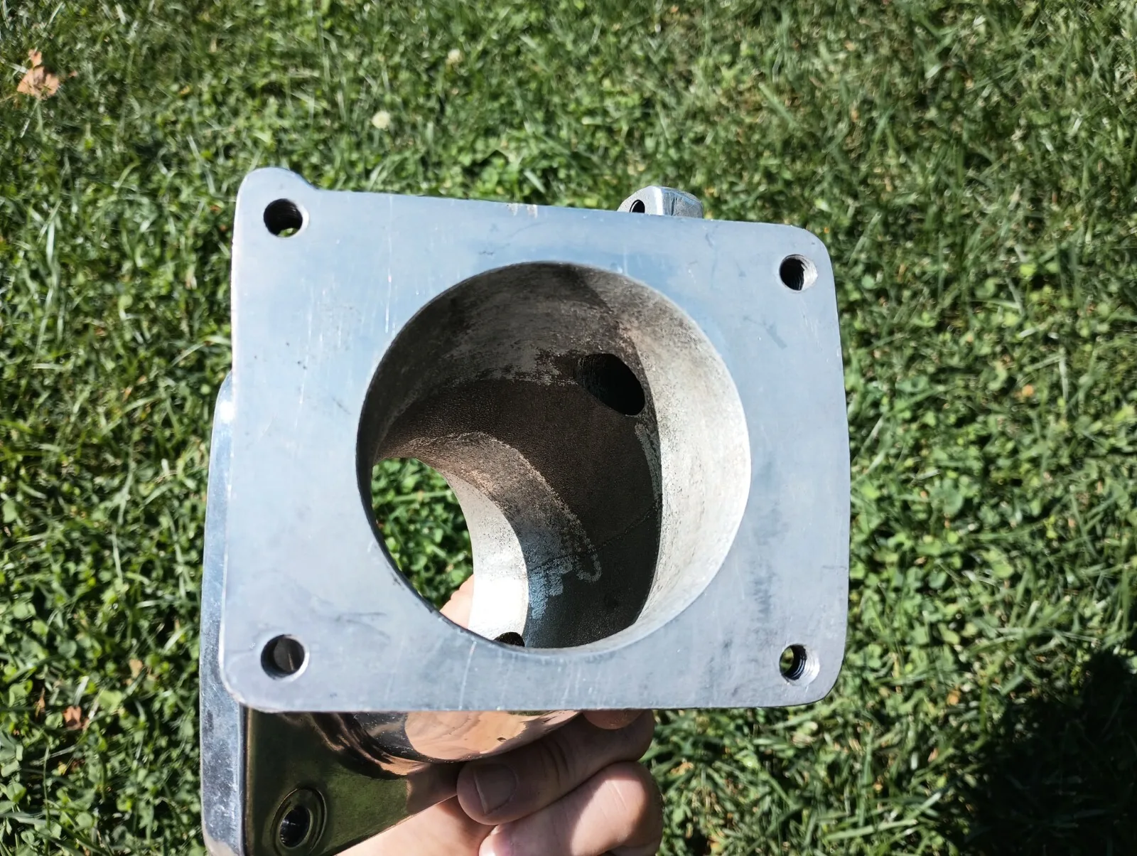 1994-1995 Ford Mustang 5.0L Polished Throttle Body Adapter Elbow SN95 GT40 302 - Image 4