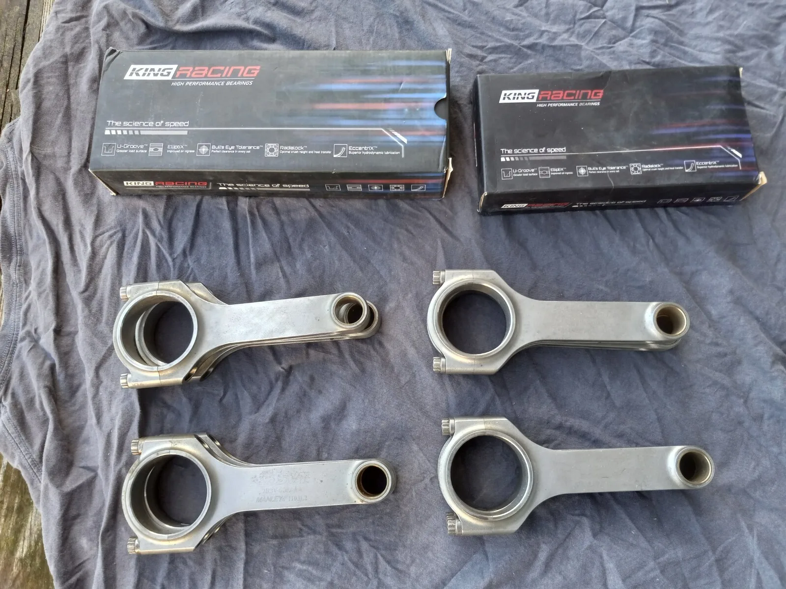 2003-2004 Ford Mustang Cobra Engine Motor Connecting Rods 32V 4V 4.6L SVT 03 04