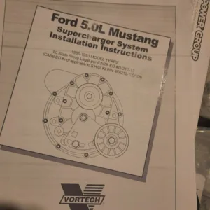 1986-1993 Ford Mustang 5.0L Vortech Supercharger V3 S Trim GT40 Cobra 302 GT LX