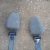 1990-1993 Ford Mustang GRAY OEM Seat belts LX Coupe Notchback Upper Rear ONLY