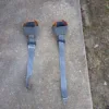 1990-1993 Ford Mustang GRAY OEM Seat belts LX Coupe Notchback Upper Rear ONLY