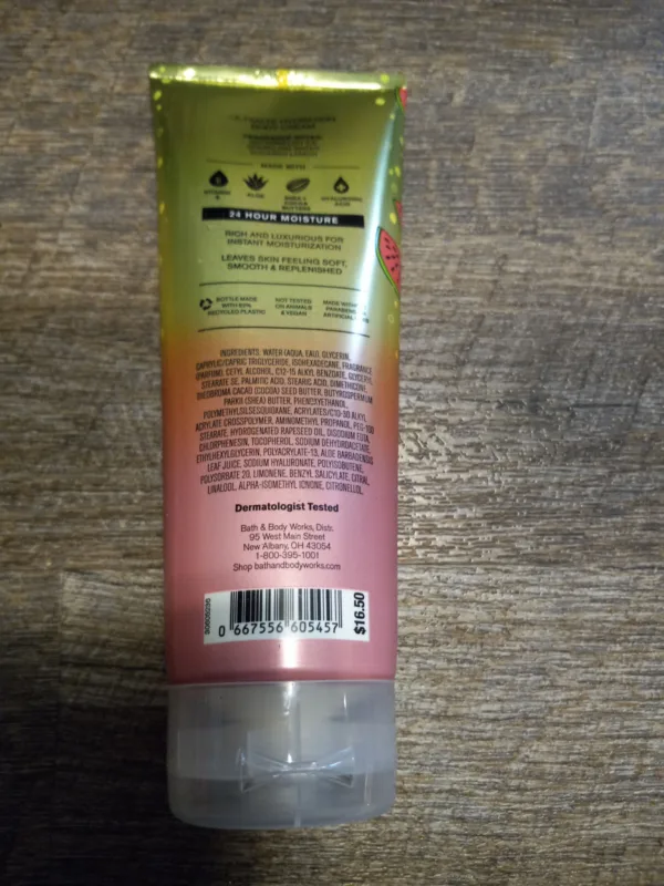 Bath & Body Works Watermelon Lemonade Body Cream 8oz Lotion Moisturizer