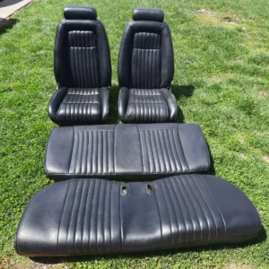 1987-1993 Ford Mustang 5.0L Front Rear seats Black Coupe Notch Reconditioned LX