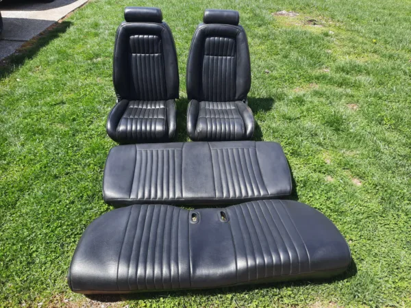 1987-1993 Ford Mustang 5.0L Front Rear seats Black Coupe Notch Reconditioned LX