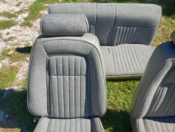 1987-1993 Ford Mustang 5.0L Front and Rear seats Gray Coupe Notchback LX