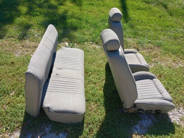 1987-1993 Ford Mustang 5.0L Front and Rear seats Gray Coupe Notchback LX