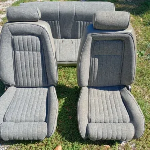 1987-1993 Ford Mustang 5.0L Front and Rear seats Gray Coupe Notchback LX