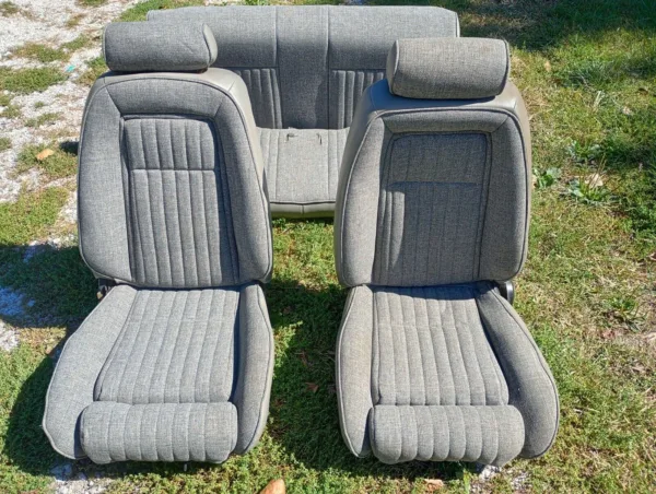 1987-1993 Ford Mustang 5.0L Front and Rear seats Gray Coupe Notchback LX