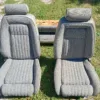 1987-1993 Ford Mustang 5.0L Front and Rear seats Gray Coupe Notchback LX