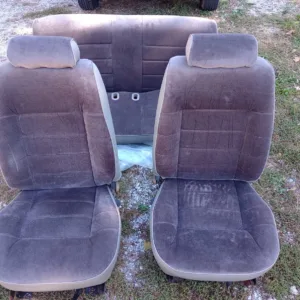 1987-1993 Ford Mustang 5.0L Front and Rear seats Black Coupe Notchback LX