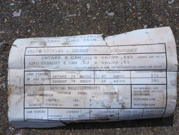 1986-1995 Ford Mustang 5.0L Trickflow Stage 1 Camshaft GT40 Cobra 302 EFI GT LX - Image 3