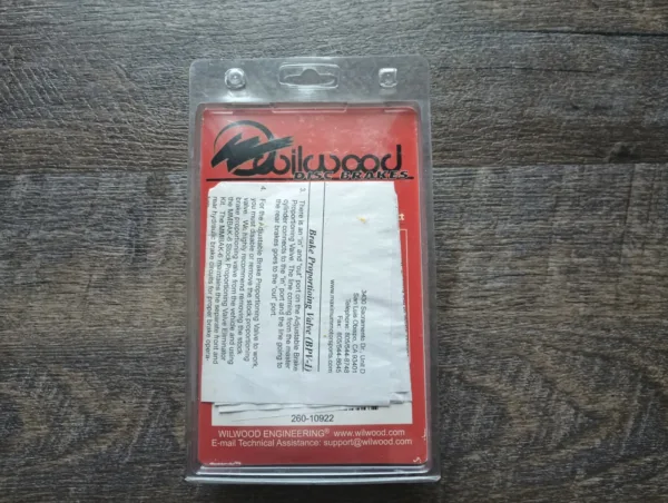 Wilwood Direct Mount Proportioning Valve Kit 3/8-24 IF Inlet Universal 260-10922