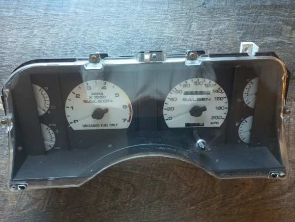 1990-93 MUSTANG LX GT 200 MPH Saleen Cobra SPEEDOMETER GAUGE INSTRUMENT CLUSTER - Image 4