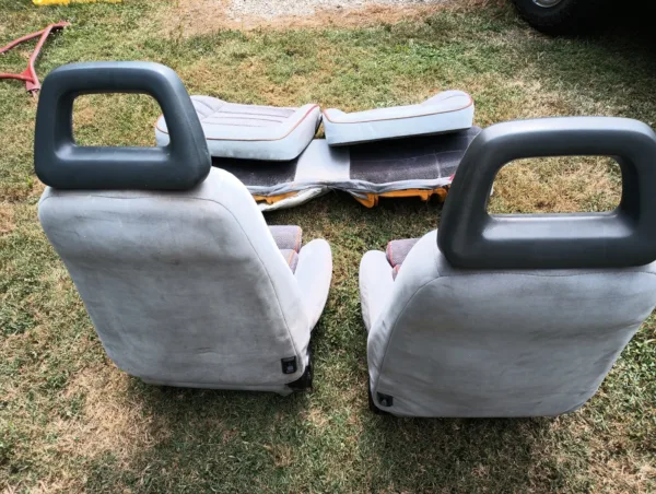 1986-1993 Ford Mustang 5.0L Front and Rear seats Gray Hatchback LX GT Cobra SVT - Image 6