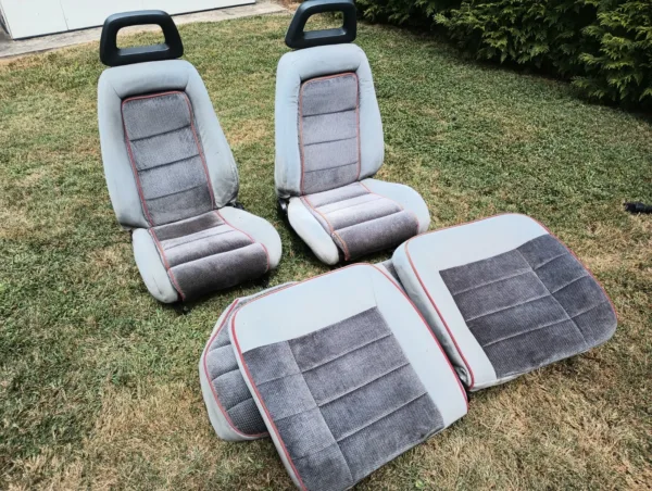 1986-1993 Ford Mustang 5.0L Front and Rear seats Gray Hatchback LX GT Cobra SVT - Image 8