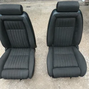 1987-1993 Ford Mustang 5.0L Front Seats OEM Black Hatchback LX GT Cobra SVT