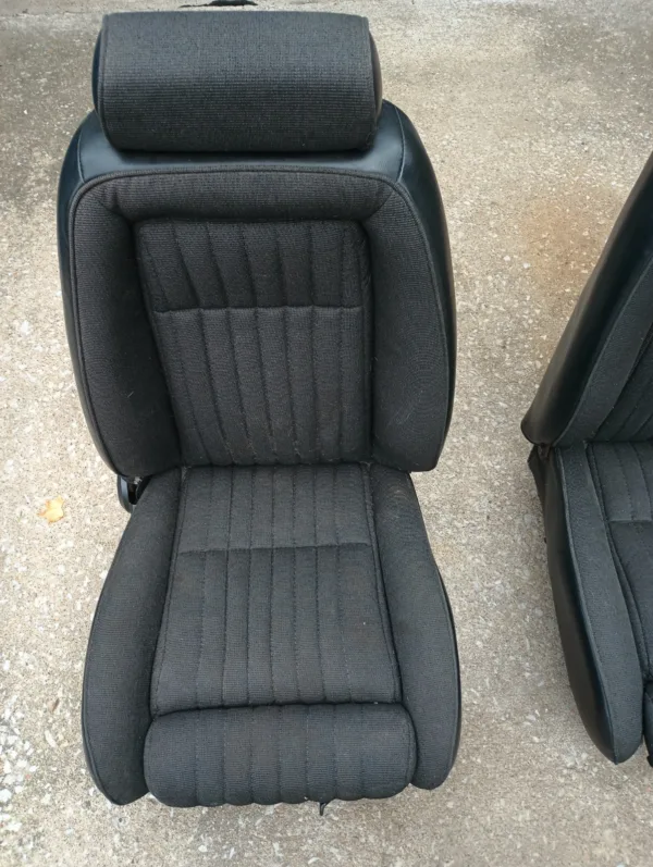 1987-1993 Ford Mustang 5.0L Front Seats OEM Black Hatchback LX GT Cobra SVT - Image 2