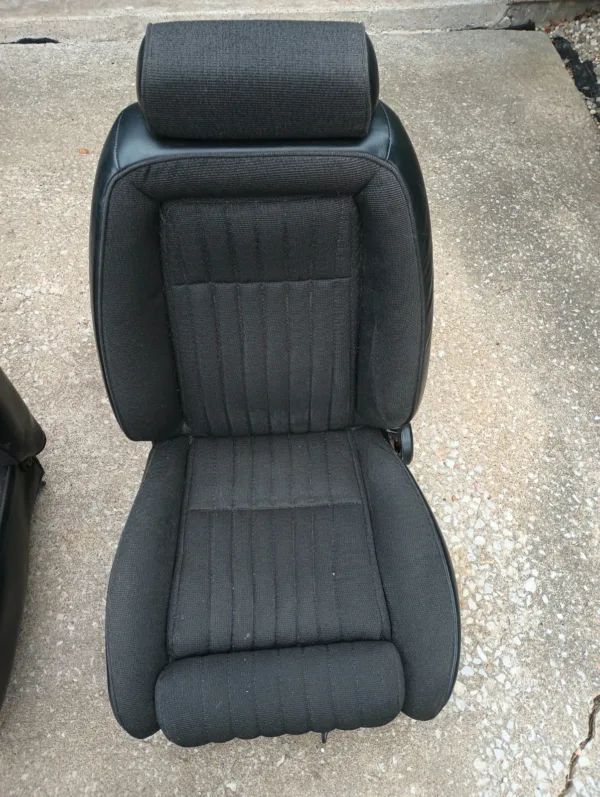 1987-1993 Ford Mustang 5.0L Front Seats OEM Black Hatchback LX GT Cobra SVT - Image 3