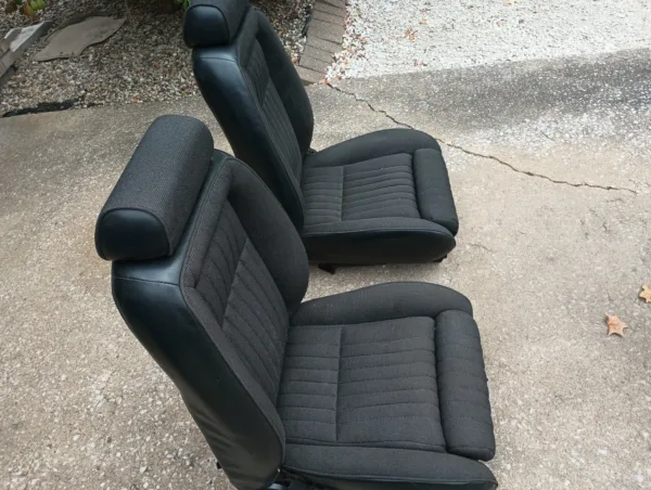 1987-1993 Ford Mustang 5.0L Front Seats OEM Black Hatchback LX GT Cobra SVT - Image 5