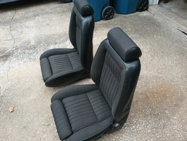 1987-1993 Ford Mustang 5.0L Front Seats OEM Black Hatchback LX GT Cobra SVT - Image 6