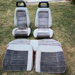 1986-1993 Ford Mustang 5.0L Front and Rear seats Gray Hatchback LX GT Cobra SVT
