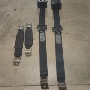 1990-1993 Ford Mustang BLACK OEM Seat belts LX GT Hatchback Upper Rear ONLY