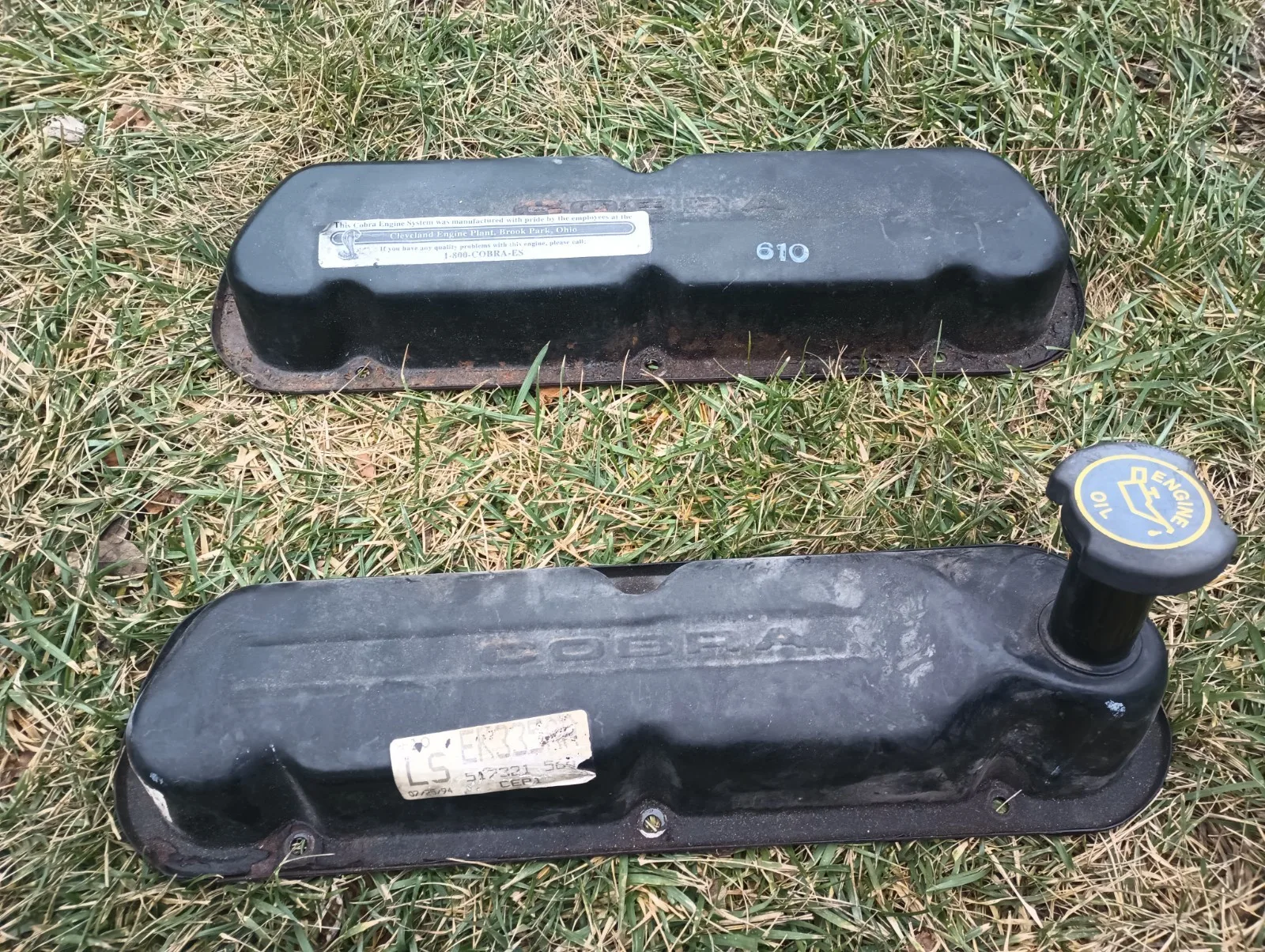 1994-1995 Ford Mustang 5.0L OEM Cobra Valve Covers 302 GT40 GT 302